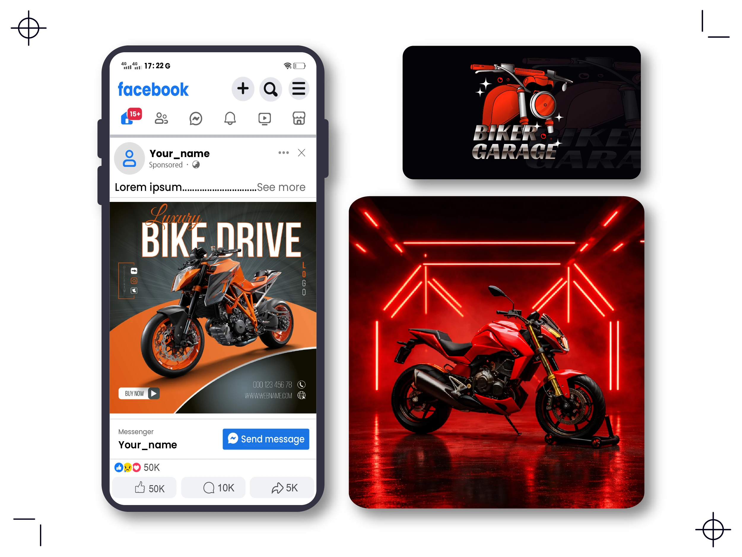 Who Can Level Up Their Facebook Page Using Our Bike Facebook Post Maker